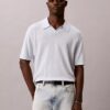 Sweter polo z mieszanki lnu Sweter polo z mieszanki lnu