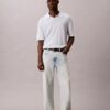 Sweter polo z mieszanki lnu Sweter polo z mieszanki lnu