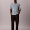 Sweter polo z mieszanki lnu