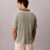 Sweter polo z mieszanki lnu Sweter polo z mieszanki lnu