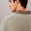 Sweter polo z mieszanki lnu Sweter polo z mieszanki lnu