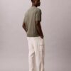 Sweter polo z prążkowanym materiałem Sweter polo z prążkowanym materiałem