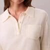 Sweter polo z wełny merynosowej Sweter polo z wełny merynosowej