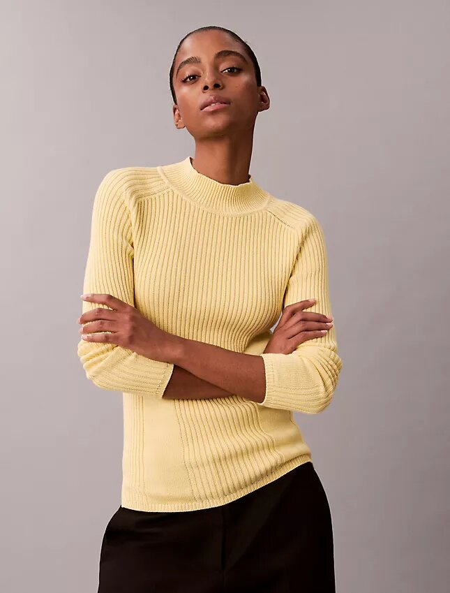 Sweter z bawełny o wąskim kroju Sweter z bawełny o wąskim kroju