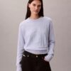 Sweter z gładkim Monogramem z bawełnianej szenili Sweter z gładkim Monogramem z bawełnianej szenili