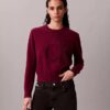 Sweter z gładkim Monogramem z bawełnianej szenili Sweter z gładkim Monogramem z bawełnianej szenili
