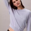 Sweter z gładkim Monogramem z bawełnianej szenili Sweter z gładkim Monogramem z bawełnianej szenili