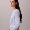 Sweter z gładkim Monogramem z bawełnianej szenili Sweter z gładkim Monogramem z bawełnianej szenili