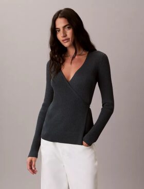 Sweter z mieszanki lnu