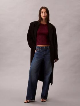 Sweter z mieszanki wełny merynosowej i lureksu