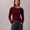 Sweter z mieszanki wełny merynosowej i lureksu Sweter z mieszanki wełny merynosowej i lureksu