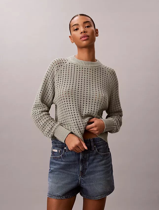 Sweter z otwartym splotem Sweter z otwartym splotem