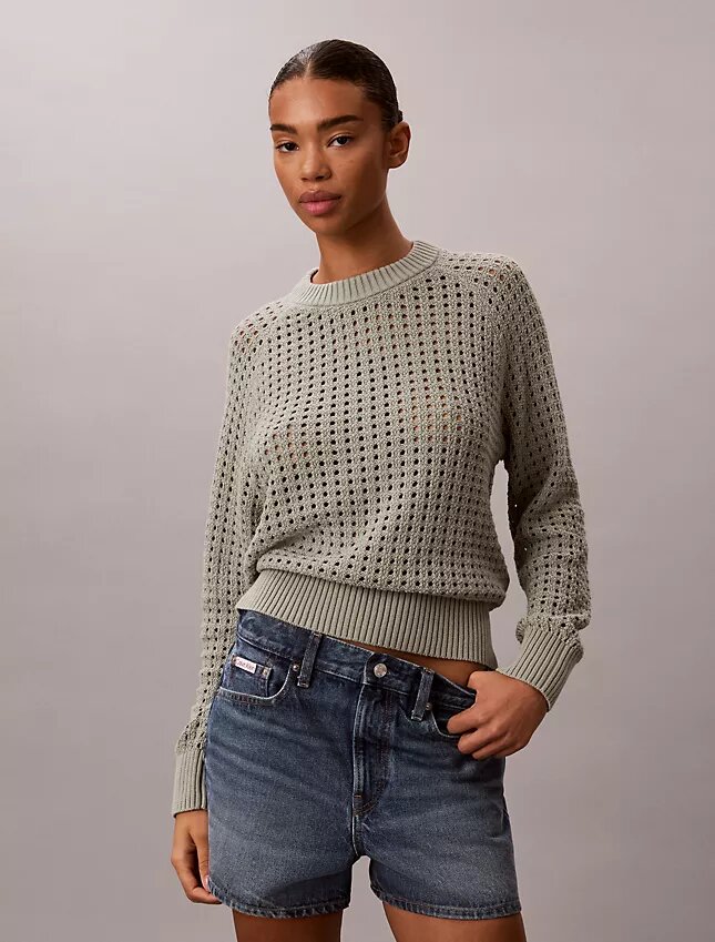 Sweter z otwartym splotem Sweter z otwartym splotem