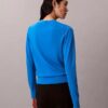 Sweter z wełny merynosowej z dekoltem w serek Sweter z wełny merynosowej z dekoltem w serek