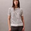 Sweter z wiskozy z krótkim rękawem Sweter z wiskozy z krótkim rękawem