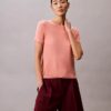 Sweter z wiskozy z krótkim rękawem Sweter z wiskozy z krótkim rękawem