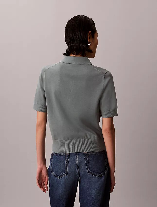 Swobodny sweter polo z dzianiny Swobodny sweter polo z dzianiny