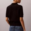 Swobodny sweter polo z dzianiny Swobodny sweter polo z dzianiny