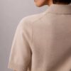 Swobodny sweter polo z dzianiny Swobodny sweter polo z dzianiny