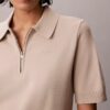 Swobodny sweter polo z dzianiny Swobodny sweter polo z dzianiny