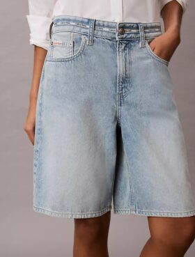 Szorty bermudy z logo z Denim