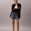 Szorty Denim midi z wysokim stanem Szorty Denim midi z wysokim stanem