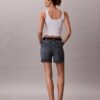 Szorty Denim midi z wysokim stanem Szorty Denim midi z wysokim stanem