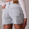 Szorty Denim midi z wysokim stanem Szorty Denim midi z wysokim stanem
