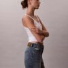 Szorty Denim midi z wysokim stanem Szorty Denim midi z wysokim stanem