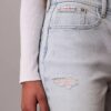 Szorty Denim midi z wysokim stanem Szorty Denim midi z wysokim stanem