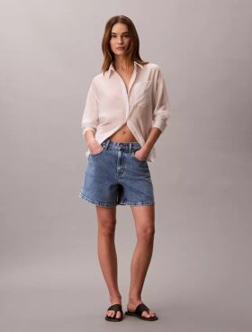 Szorty Denim o kroju litery A