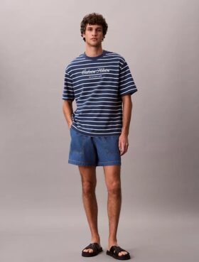 Szorty Denim z domieszką lnu