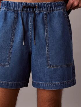 Szorty Denim z domieszką lnu