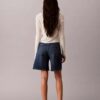 Szorty Denim z podwiniętym brzegiem i krojem w kształcie litery A Szorty Denim z podwiniętym brzegiem i krojem w kształcie litery A