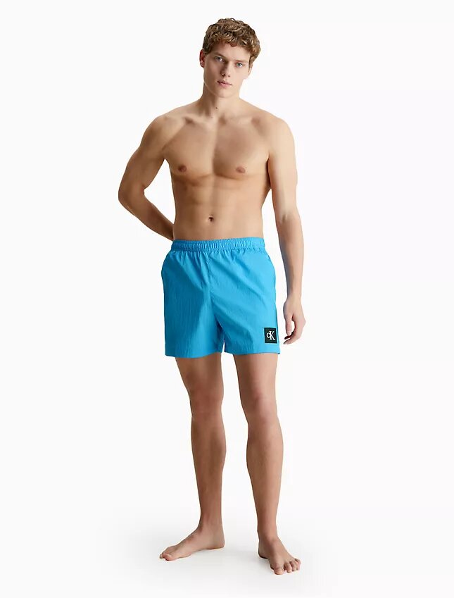 Szorty kąpielowe z nylonowym sznurkiem w pasie Szorty kąpielowe z nylonowym sznurkiem w pasie