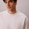 T-shirt o luźnym kroju z postarzanym nadrukiem Monologo