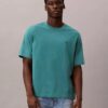T-shirt z luźnym dekoltem w serek i logo Archive