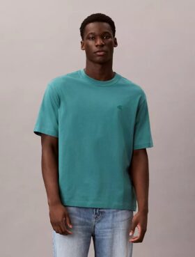 T-shirt z luźnym dekoltem w serek i logo Archive