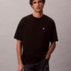 T-shirt z luźnym dekoltem w serek i logo Archive