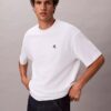T-shirt z luźnym dekoltem w serek i logo Archive