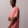 T-shirt z luźnym dekoltem w serek i logo Archive