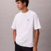 T-shirt z luźnym dekoltem w serek i logo Archive
