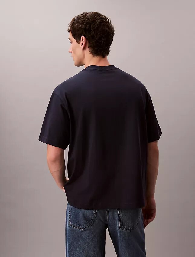 T-shirt z luźnym dekoltem w serek i logo Archive T-shirt z luźnym dekoltem w serek i logo Archive