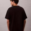 T-shirt z luźnym dekoltem w serek i logo Archive