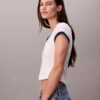 T-shirt z nadrukiem Monogramu w kształcie litery S, o wąskim kroju