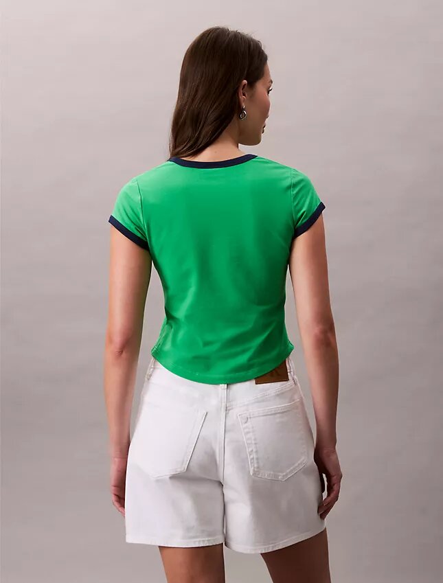 T-shirt z nadrukiem Monogramu w kształcie litery S, o wąskim kroju T-shirt z nadrukiem Monogramu w kształcie litery S, o wąskim kroju