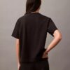 T-shirt z okrągłym dekoltem i standardowym logo o luźnym kroju T-shirt z okrągłym dekoltem i standardowym logo o luźnym kroju