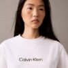 T-shirt z okrągłym dekoltem i standardowym logo o luźnym kroju