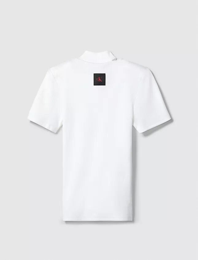 T-shirt z wycięciem i wąskim dekoltem T-shirt z wycięciem i wąskim dekoltem