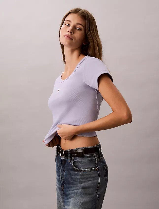 Tkanina Monologo Slim T-shirt Tkanina Monologo Slim T-shirt